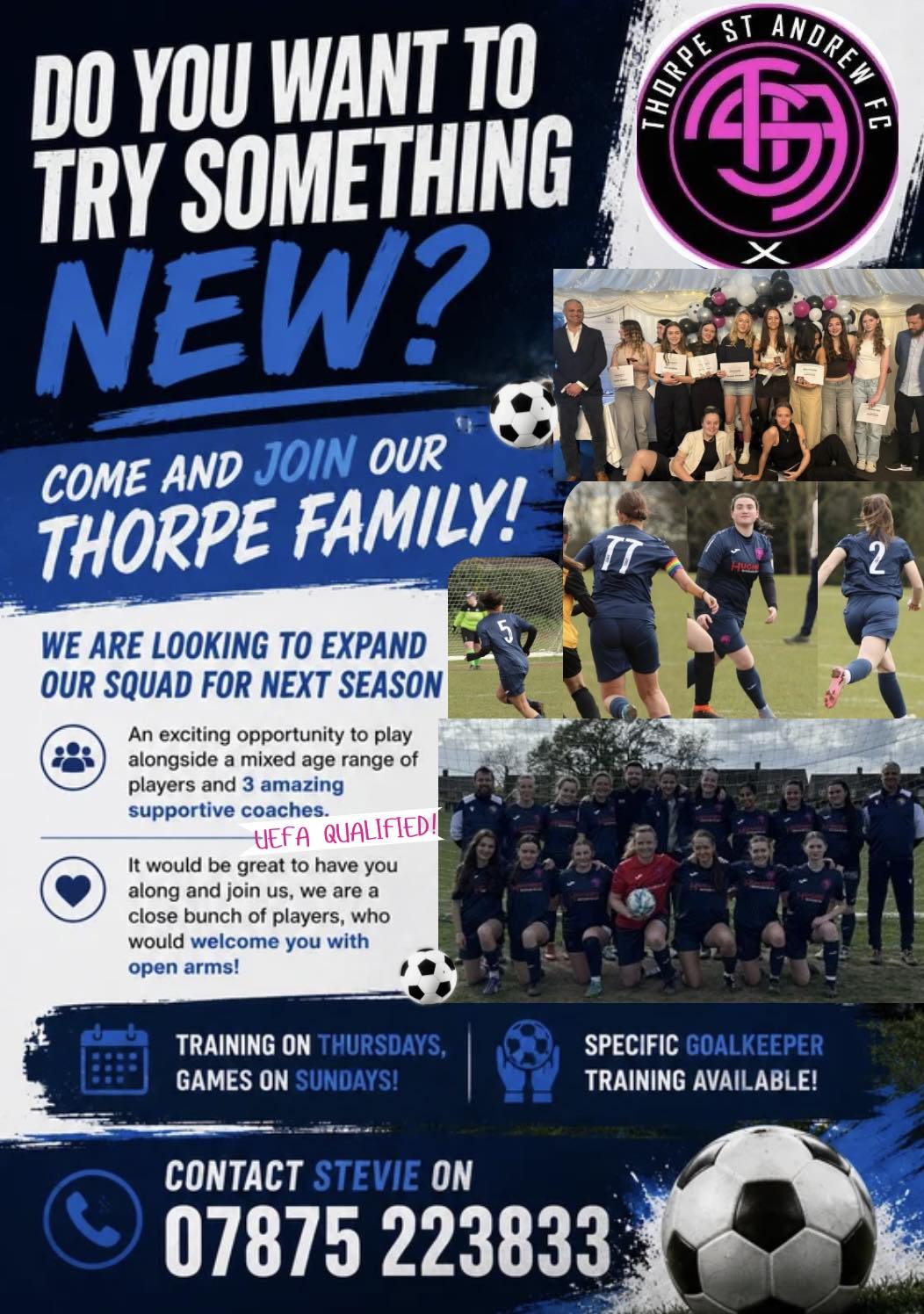 Thorpe St Andrew FC Women & Girls — Football in action